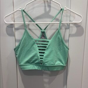 Barbell Cartel Mint Green Strappy Sports Bra